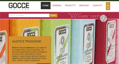 Desktop Screenshot of gocceitaliane.com