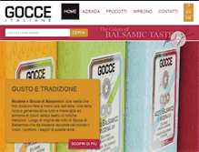 Tablet Screenshot of gocceitaliane.com